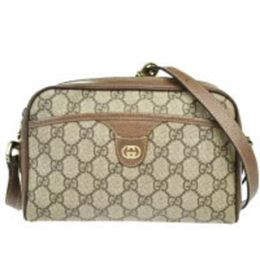Gucci GG Plus Supreme shoulder bag beige monogram Brown